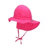 Sterntaler Unisex Flapper Hat with Ties and Neck Protection, magenta,