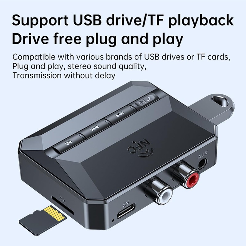 Chelink Bluetooth Receiver for Home Stereo, RCA Bluetooth Adapter for