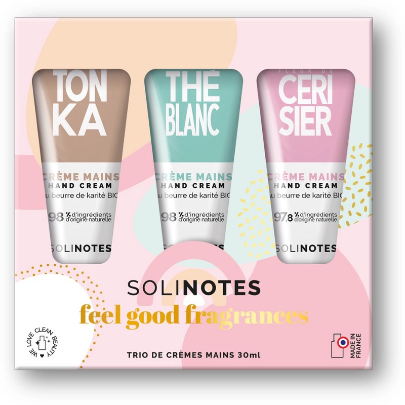 Solinotes, Hand Cream Trio Gift Set. Vegan