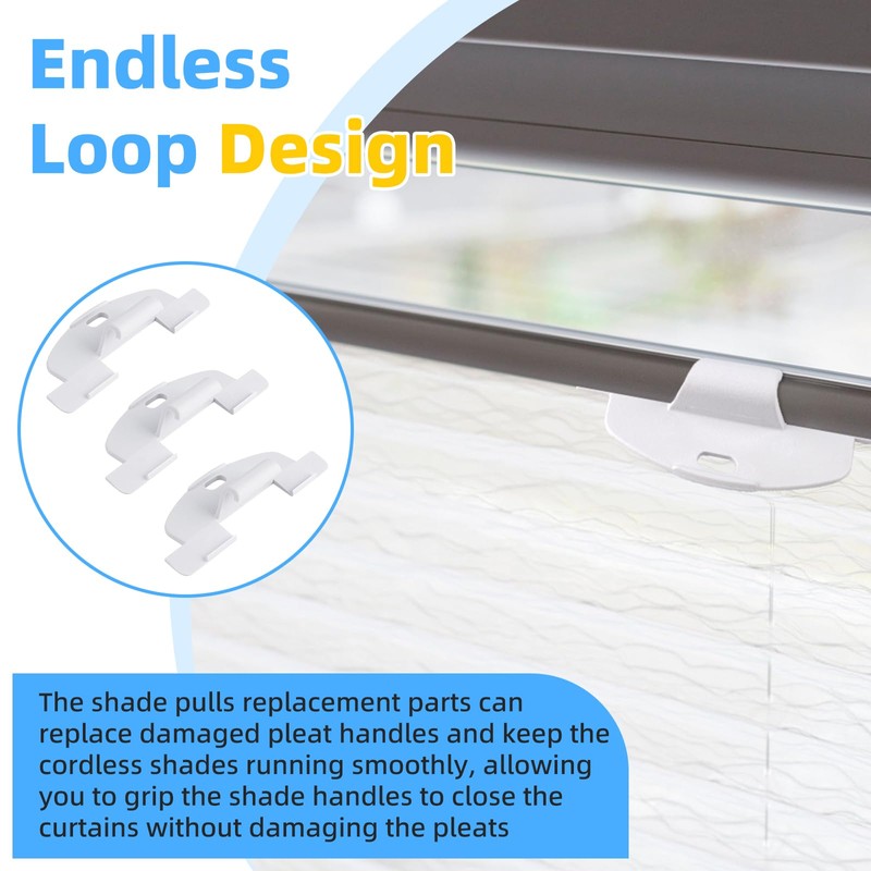GRONGU 3/4" Lite Rise Handles Blinds Pulls Compatible with Hunter