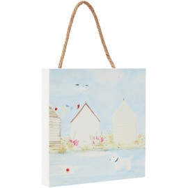 Hannah Cole EMB10810 Rain 20 x 20cm Wooden Wall Art, Multi-Colour