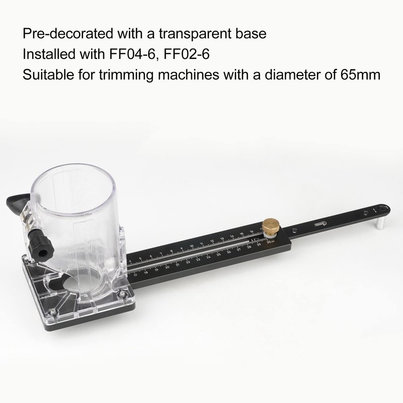 Circle Cutter Trimming Guide, 2.5mm Nail Hole Appropriate Strength Router