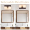 BrkNit 2 Light Modern Bathroom Light Fixtures Over Mirror, Bronze