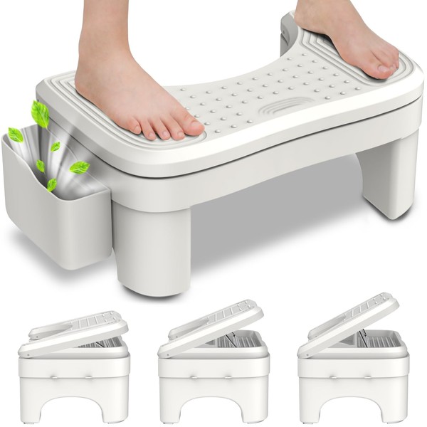 Toilet Stool Squat Adult, Height Adjustable Poop Stool for Bathroom