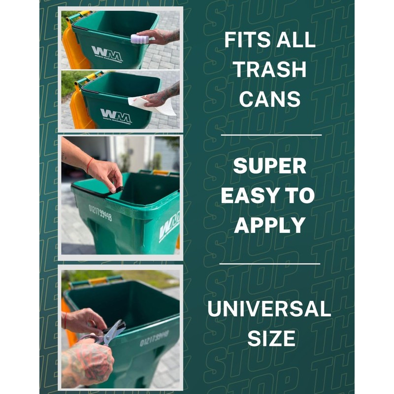 SealRay Carbon Seal for Outdoor Trash Can - Odor Neutralizer