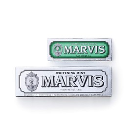Marvis White Mint x Classic Strong Mint Value Set, Toothpaste, Classic with Refreshing Mint Flavor and Overwhelming Refreshing, Strong Mint Flavor, Oral Care, Made in Italy
