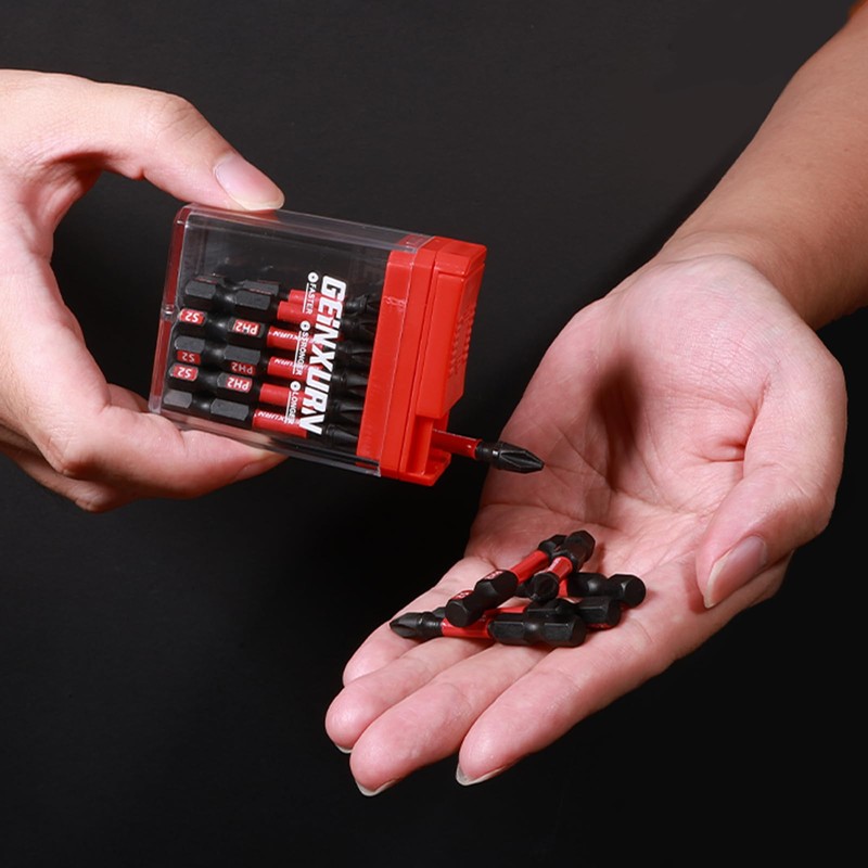 Geinxurn Pozidriv Impact Resistant Screwdriver Bits Set, 45 Pieces, 50