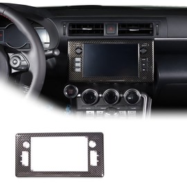 JONKOKO ABS Carbon Fiber GPS Screen Frame for Subaru BRZ Toyota 86 2022 Car Central Console Navigation Screen Frame Interior Accessories (Carbon Fiber)