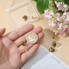 CHGCRAFT 6 Pcs Brass Conchos Skull Leather Craft Rivet Stud