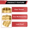 (Pack of 2) EFIELD 1/2" x 1/2" Female NPT Coupling,