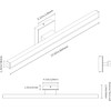 Joossnwell Vanity Light for Bathroom Lighting Fixtures Over Mirror 23.62
