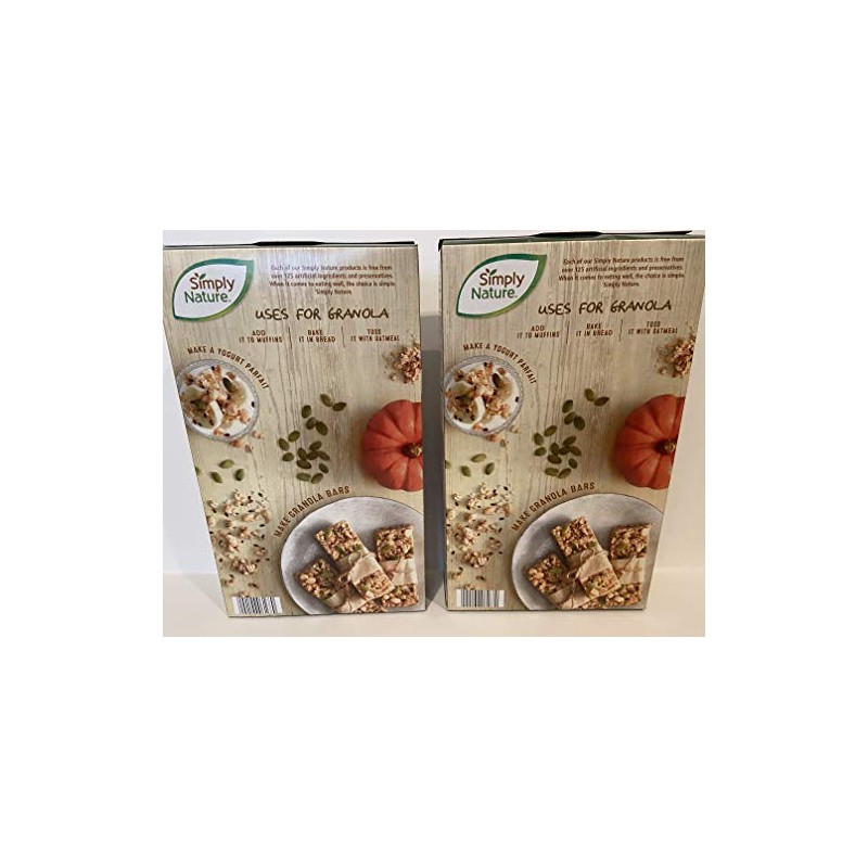 (2) 11.5 oz boxes Simply Nature Organic non-GMO Pumpkin Seed