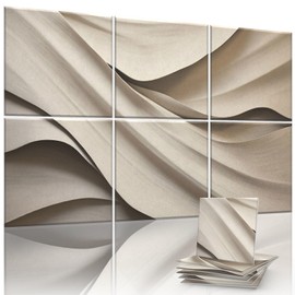 6-Pack Sound Absorbing Panels 72x48 Inch Acoustic Wall Panels for Home, Office, or Studio – Sleek Design, Simple Setup