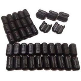 k-cocochi Noise Cut Cable Clips, Ferrite Core, Inner Diameter 0.4 inch (9 mm), Set of 40