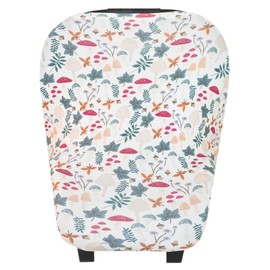 Copper Pearl Multi-Use Cover: Car Seat Covers, Nursing Cover, and Stroller Cover for Sun - Stretchy Fabric, All-Season Use, Stylish Designs, Easy Access for Moms - Ivy
