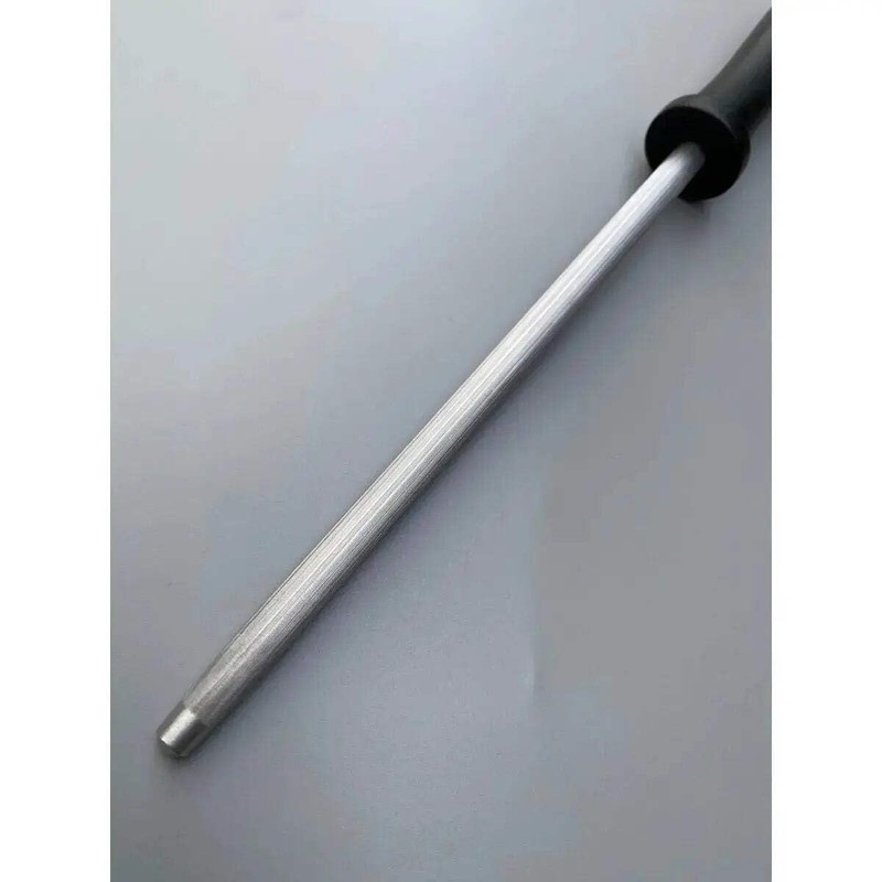 Diekensen Fine Cut Sharpening Steel with Black Handle, 8 inches,