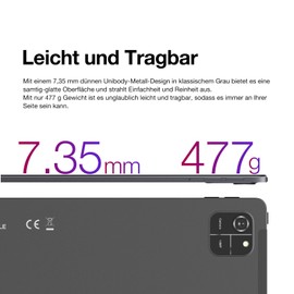 AGM PAD T1 Android 14 Tablet, 8 (4+4) GB RAM 128GB/1TB TF, 11 Inch FHD Display Widevine L1 Tablet