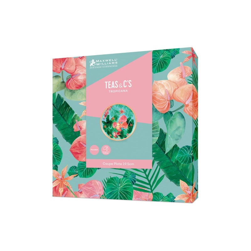 Maxwell & Williams Teas & C's Tropicana Coupe Plate 19.5cm