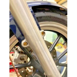 DIY 4 Harley Sportster SOLID BRASS Front Fender Bolts chopper bobber cafe hd __ 114