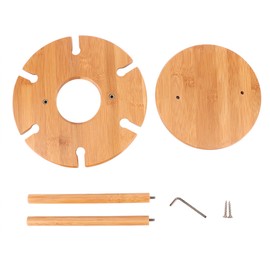 Bamboo Wine Glass Rack Holder Cup Hanging Shelf Organizer for Home Bar Restaurant