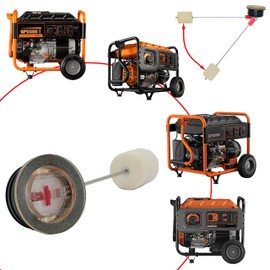JMCHstore Generator Fuel Gauge 130LG 0H9005 for Generac GP5500 GP6500 RS5500 RS7000E GP7500E RS8000E XT8000E XT8500EFI, 5500w 6500 6500w 7500 389cc OHV Portable Generator