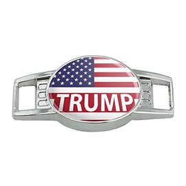 President Trump American Flag Shoe Shoelace Shoe Lace Tag Runner Gym Charm Decoration