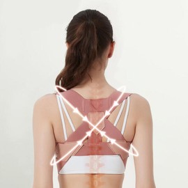 Miduklog 등 어깨피기 어깨펴는 기구 피는밴드 등펴기 기구 [핑크 L] Shoulder Posture Corrector Device [Pink L]