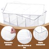 DIBALIYI 2PCS Plastic Tea Box, Clear Lid Tea Bag Storage