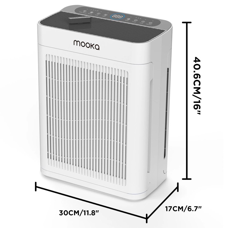 MOOKA Air Purifiers for Home Large Room 2200Sq.Ft w/ Washable