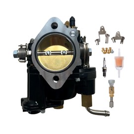 SVKZGFZ Super E Carburetor 11-0420 for HD Sportster Big Twin Shorty Carb Black (with Choke Enrichment Knob)