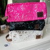 XL Cowhide Makeup Hair Tool Bag / Toiletry Travel Storage