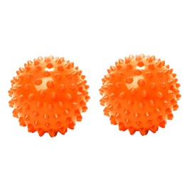 Set of 2 massage balls - diameter 7.5 cm - fitness - gymnastics - sports - with pads - anti-stress - muscle tension - feet - hands - neck - back - arms - sports - pilates