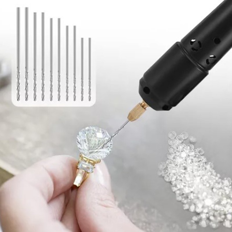 Mini Electric Drill 0.8‑1.2mm Portable Handheld USB Powered Micro Electric