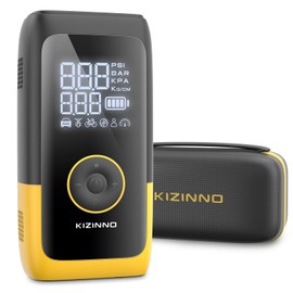 Tire Inflator Portable Air Compressor, Ultra Fast Dual-Cylinder Air Pump for [Pickup & Large Car Tires] with Fine-Tune Mode, Pressure Gauge, 12000mAh&45W Fast Charge fits MPV, SUV, Cars, Motor