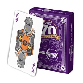 Speedway Motors 70th Anniversary Limited Edition Playing Cards - Casino Quality, Custom Graphics, Protective Coating, 57-Card Deck with Exclusive Suits, Face Cards & Bonus Cards