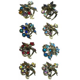 2 Set of 8, 16 Count, Mini Metal Hair Claws, Light Weight Jaw Claw Clips U864175-5/425-16d4