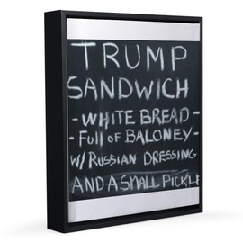 CafePress Trump Sandwich 8x10 Canvas Print