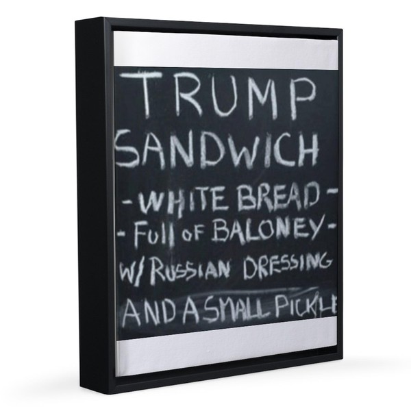 CafePress Trump Sandwich 8x10 Canvas Print