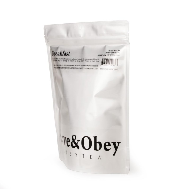 LOEYTEA 2g Pyramid Tea Bags (PLA), 30 Count, Total 2.10