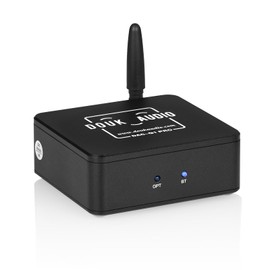 Mini Bluetooth 5.0 Stereo Receiver & Digital-to-Analog Converter (DAC) – Optical S/PDIF & RCA Outputs, LDAC, APTX-HD, 192KHz Hi-Fi Audio Adapter for Home & Car Audio Systems