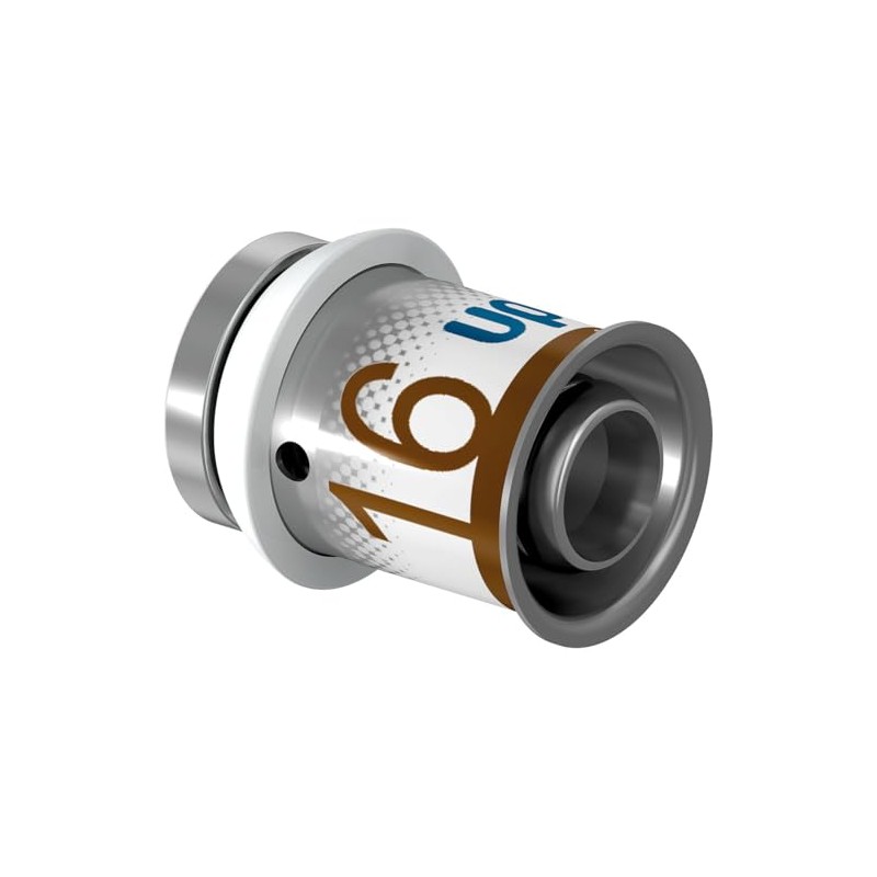 Uponor S-Press Plus MLC End Piece 16 mm, Stainless Steel,