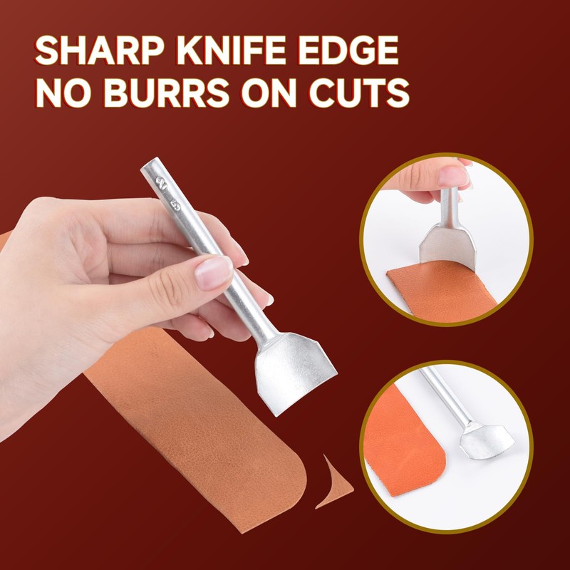 Leather Craft Tools - Juego de perforadoras de cuarto círculo