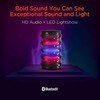 Portable Wireless Bluetooth Speaker with Beat-Driven LED Lights, Powerful HD