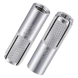 MIGHTY FASTENERS Premium 304 Stainless Steel Knurled Drop-in Anchor, 5/16"-18 X 1-1/4" – Heavy Duty, Corrosion Resistant Expansion Anchor for Concrete and Masonry Applications