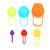 CENPEK 6Pcs Rainbow Measuring Spoon Set,Stackable Combination Measuring Cup Tools,