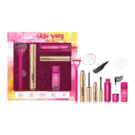 Luxury Lash Makeup Set, 5 In 1 Lash Lifting Serum, Peptide Mascara, Curling Mascara, Lash Separator and Makeup Remover Kit for Thicker Longer Lashes, Boost Natural Growth, Eye Enhancer for Women Girls