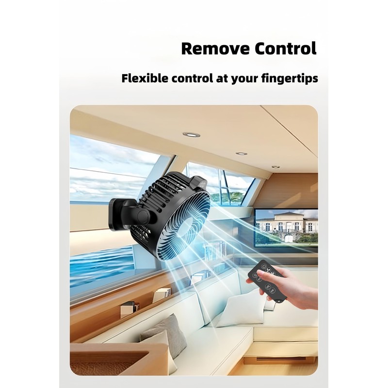 [Upgraded 2X Magnet] 2-Pack Magnetic Cruise Approved Fan with LED