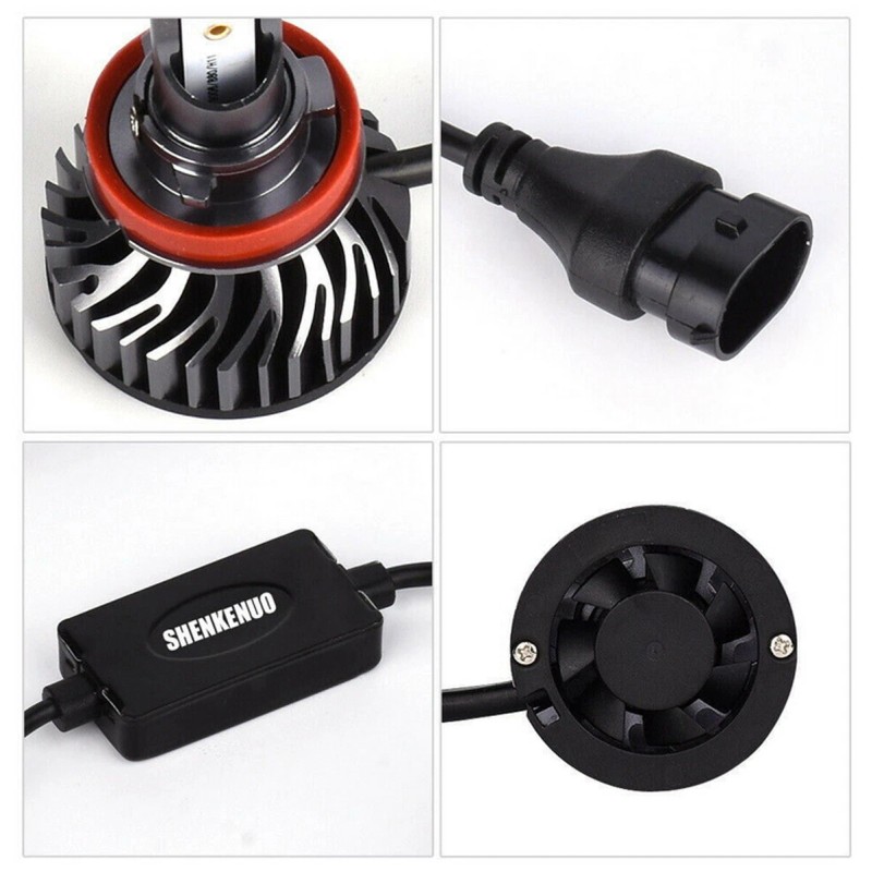 SHENKENUO LED Headflight For Can-Am Defender HD5 HD8 HD10 Combo