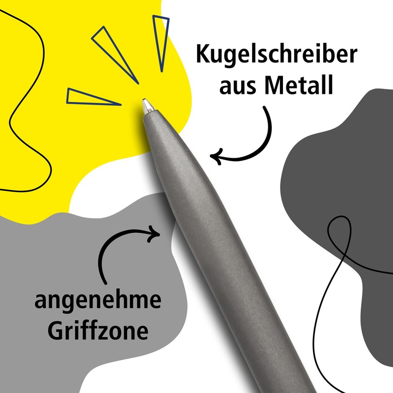 Online Octopus Ballpoint Pen, High-Quality Metal Ballpoint Pen, Grey, Replaceable