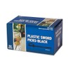 Royal 3.25 Inch Black Plastic Sword Picks, Package of 1000